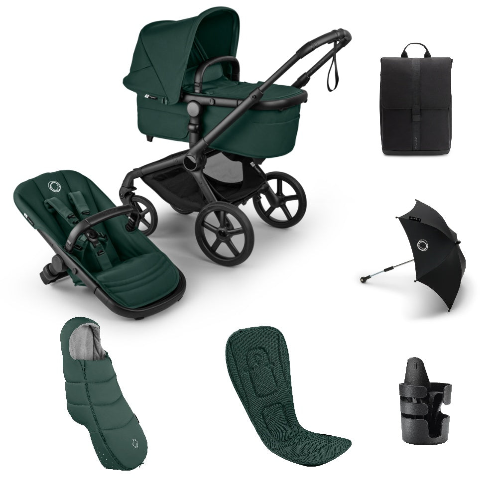 Bugaboo Fox 5  Renew Complete Bundle in fern green colourway.