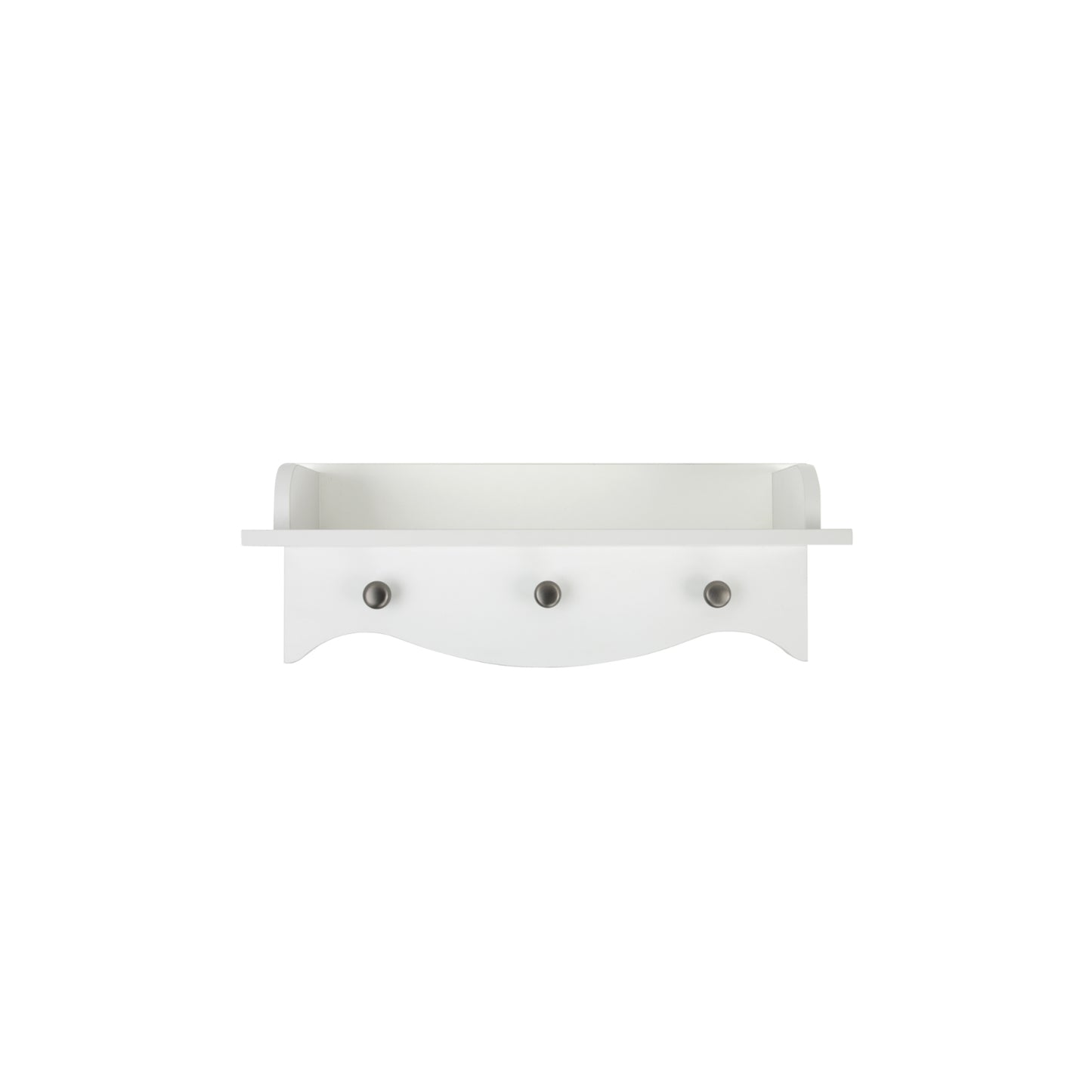 Clara nursery shelf in white.