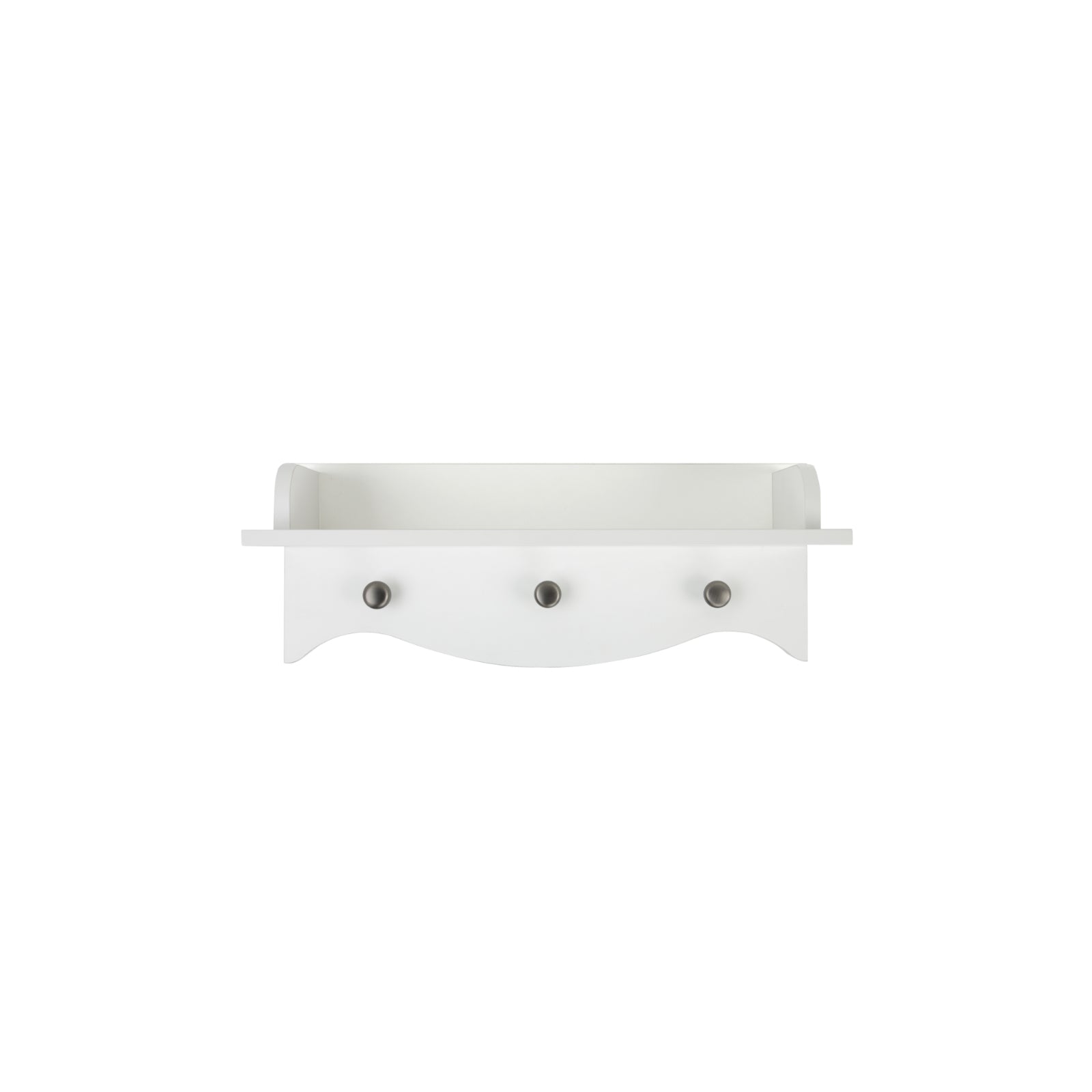 Clara nursery shelf in white.