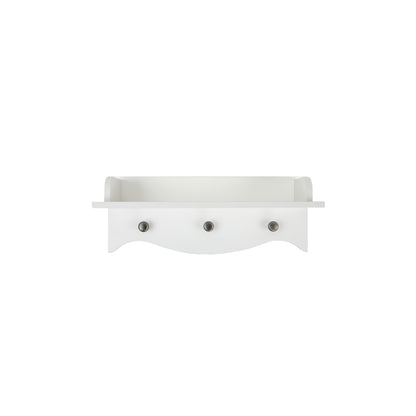 Clara nursery shelf in white.