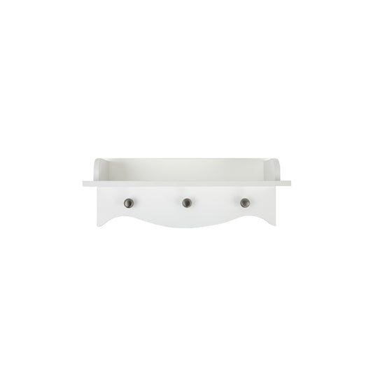 Clara nursery shelf in white.