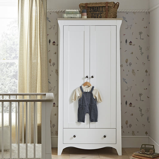 Clara wardrobe in white ash