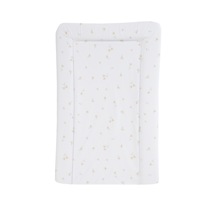 CuddleCo yellow ditsy floral changing mat 