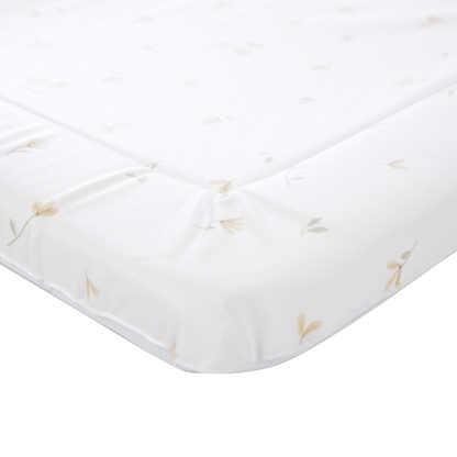 CuddleCo yellow ditsy floral changing mat 