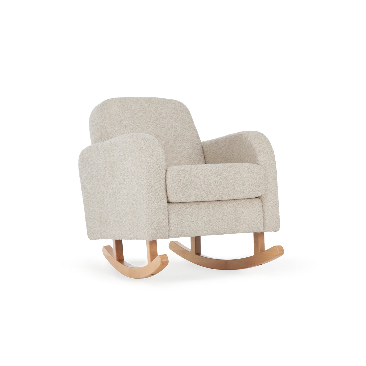 CuddleCo Etta nursing chair in mushroom colour way with rocking feet.