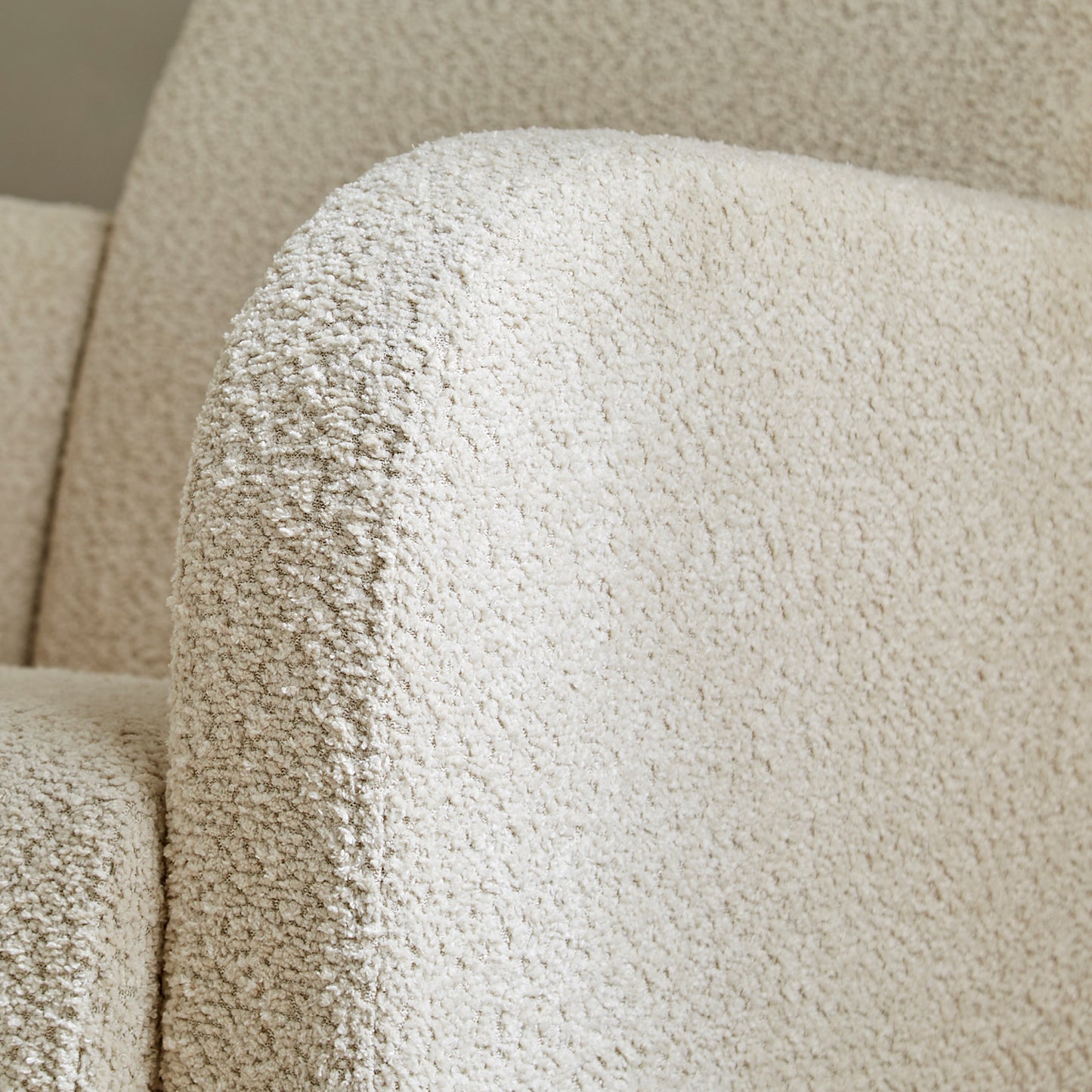 CuddleCo Etta nursing chair in mushroom colour way with rocking feet.