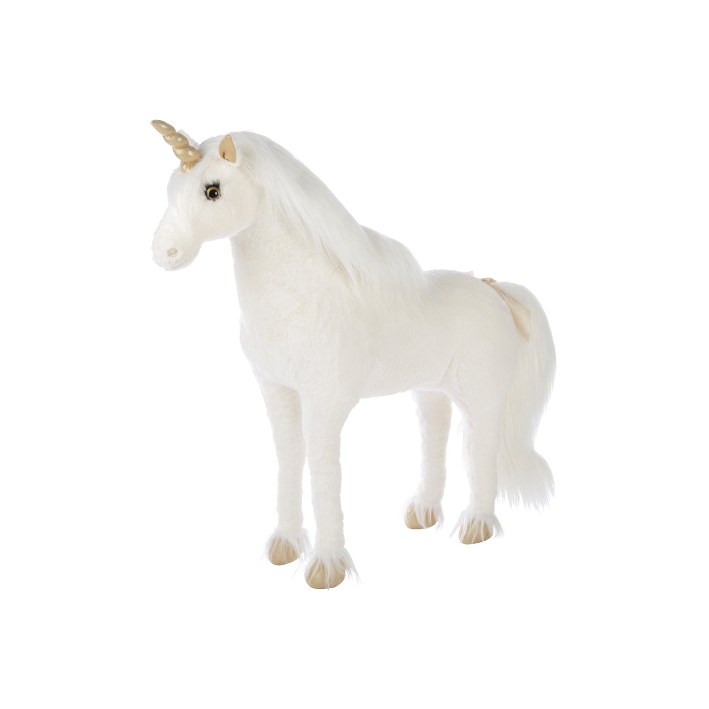 CuddleCo Standing Unicorn in Gold Dust 