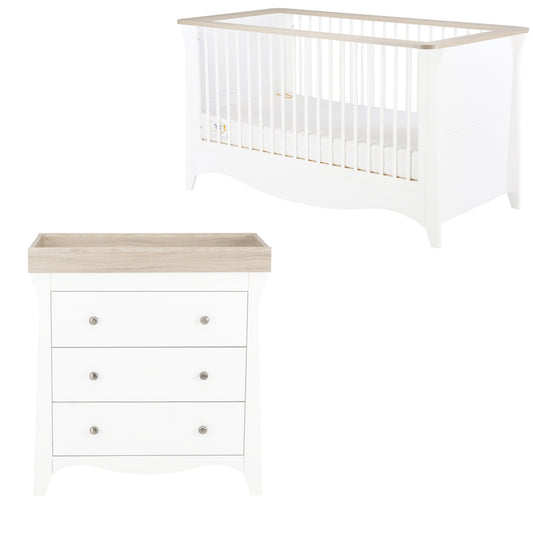 Clara 2 Piece Bundle with Cotbed and Dresser