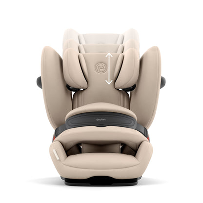 Cybex Pallas G3 i-Size Toddler Car Seat in almond beige colour.