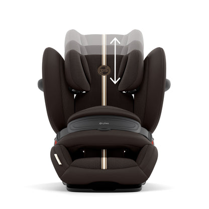 Cybex Pallas G3 i-Size Toddler Car Seat in chocolate brown PLUS colour.
