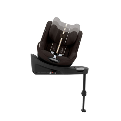 Cybex Sirona Gi I-Size car seat in chocolate brown colour.