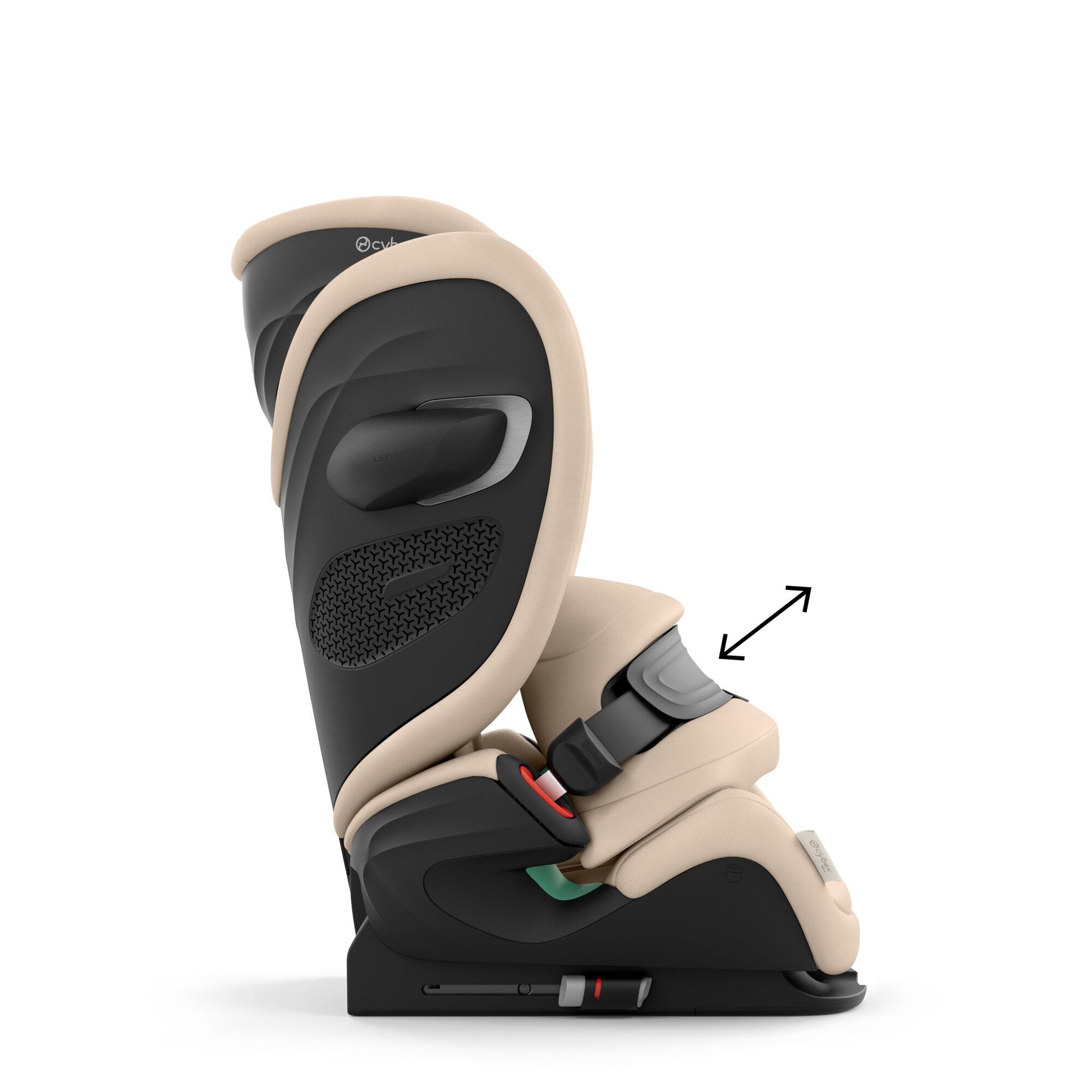 Cybex Pallas G3 i-Size Toddler Car Seat in almond beige colour.