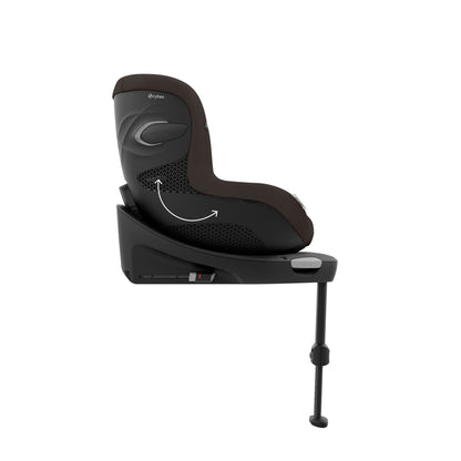 Cybex Sirona Gi I-Size car seat in chocolate brown colour.