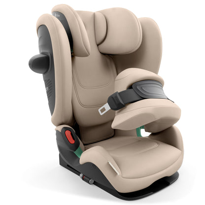 Cybex Pallas G3 i-Size Toddler Car Seat in almond beige colour.