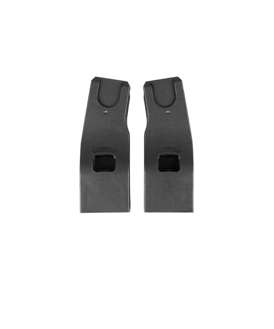 Set of black car seat adapters for venicci pushchair.
