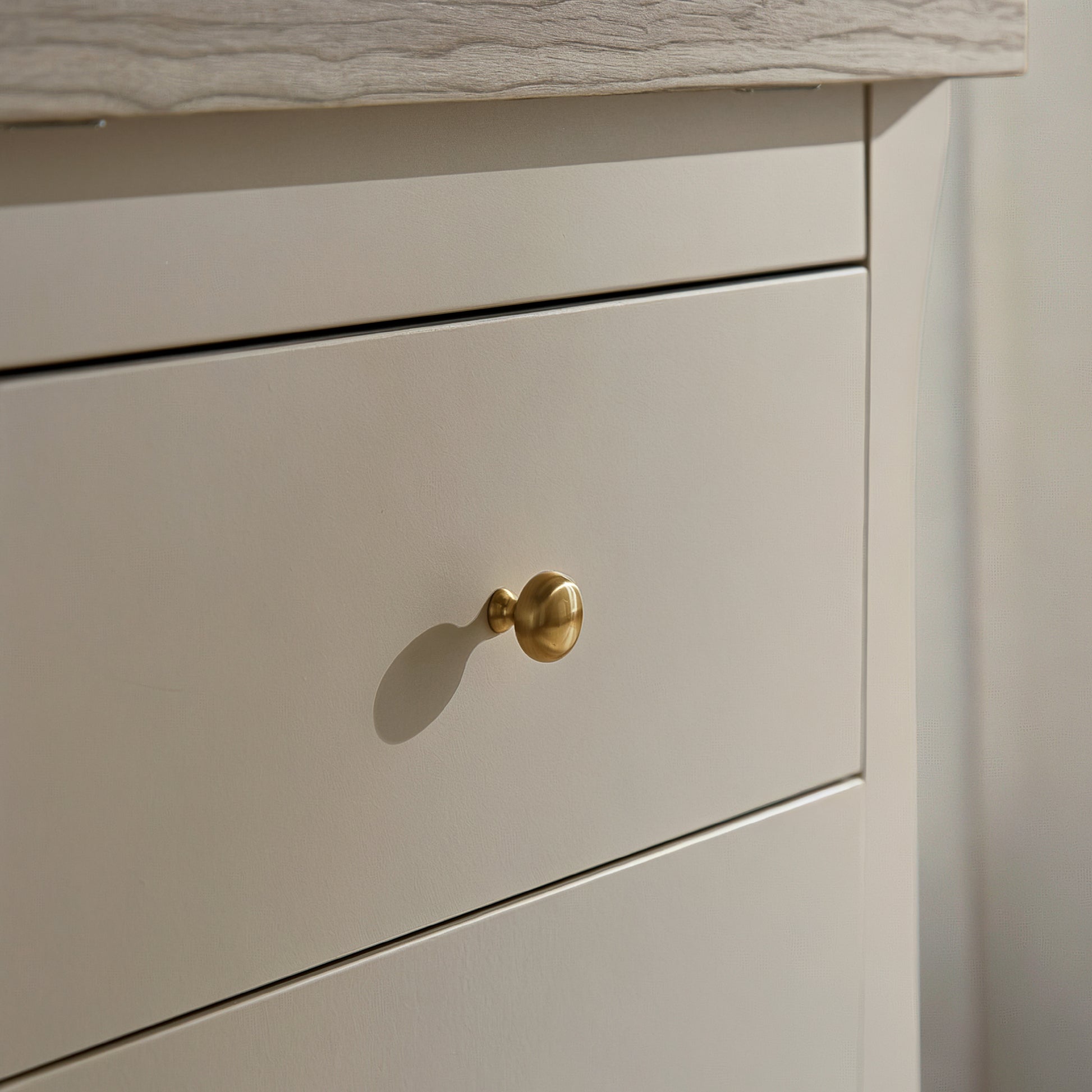 CuddleCo Clara 6 drawer wide dresser with changing top, in cashmere colour with ash colour trim.