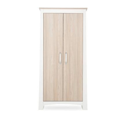 CuddleCo Ada 2 Door Nursery Wardrobe – White and Ash