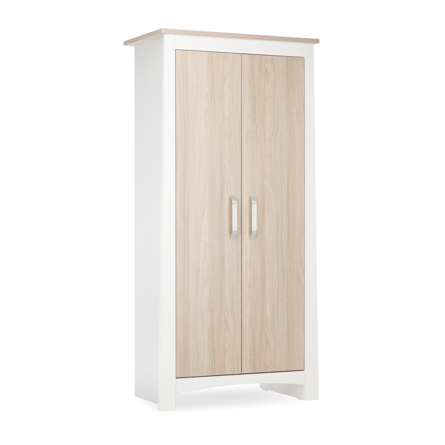 CuddleCo Ada 2 Door Nursery Wardrobe – White and Ash