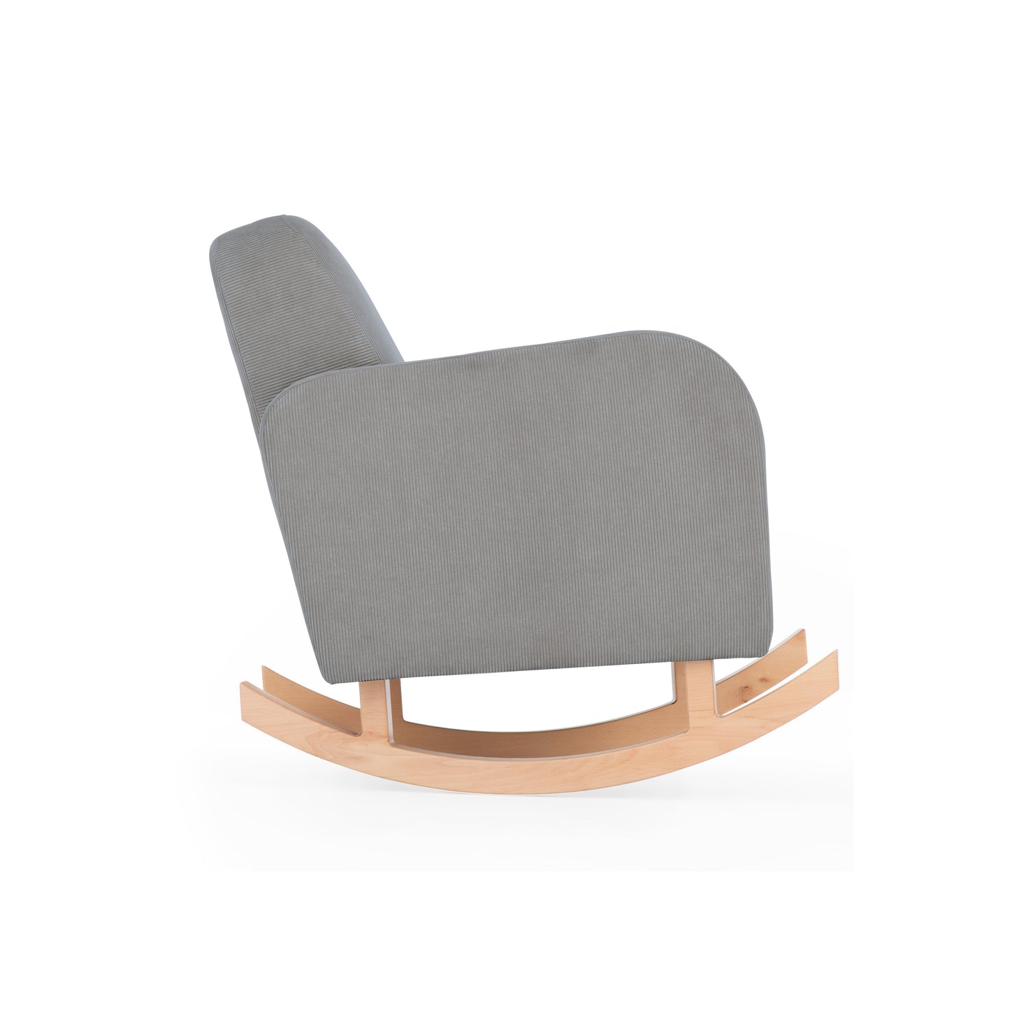 CuddleCo Etta nursing chair in anthracite colour way with rocking feet.