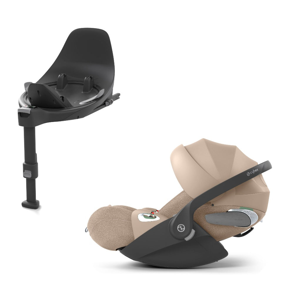 Cybex cloud t car seat in cozy beige plus colour with isofix base t.