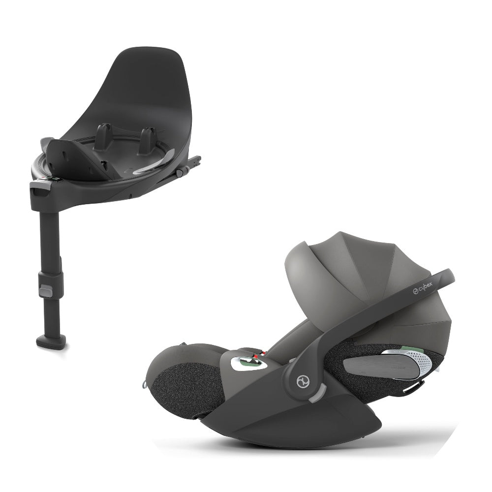 Cybex cloud t car seat in mirage grey  colour with isofix base t.