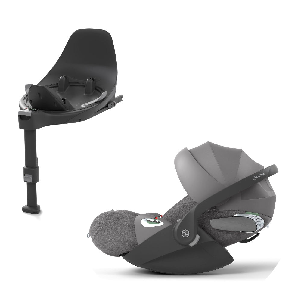 Cybex cloud t car seat in mirage grey plus colour with isofix base t.