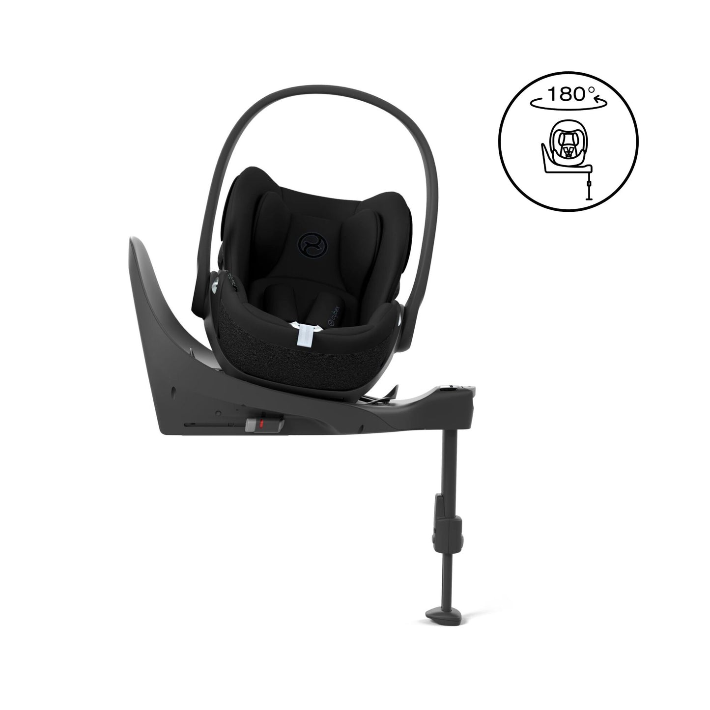 Cybex Cloud T car seat in sepia black, highlighting contemporary safety features.