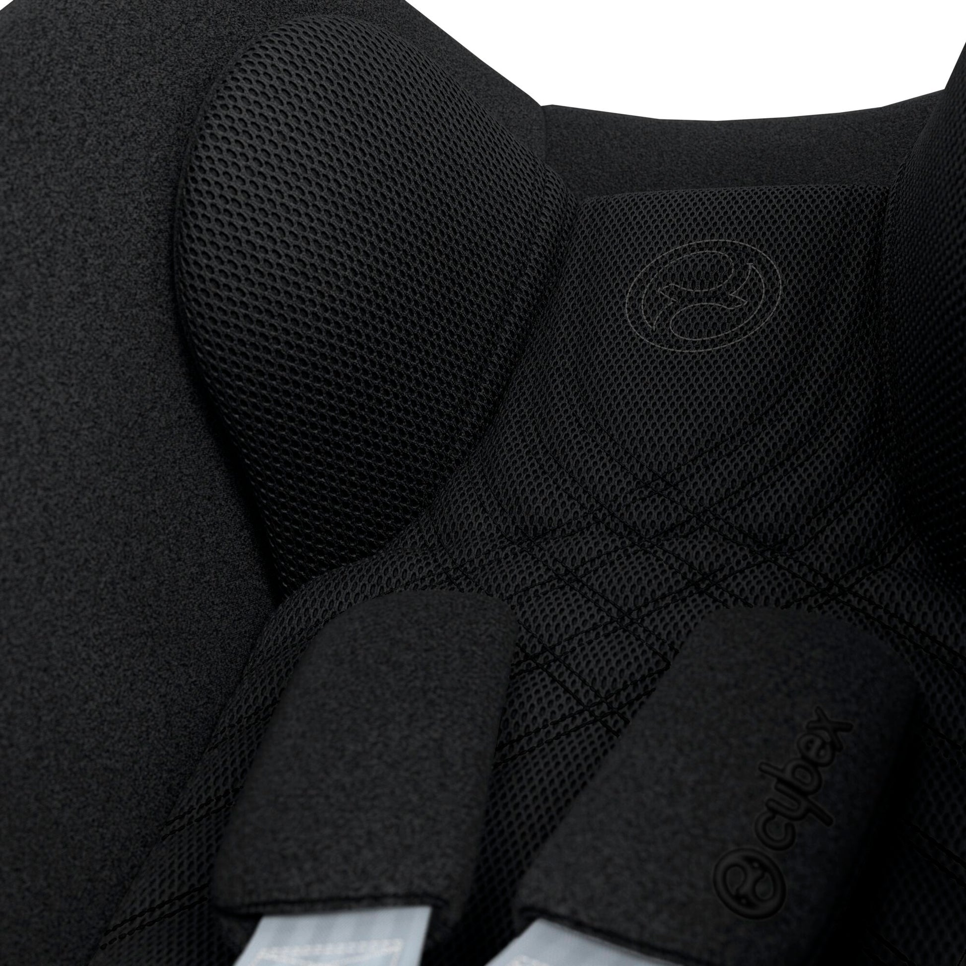 Cybex Cloud T car seat in sepia black plus, highlighting contemporary safety features.