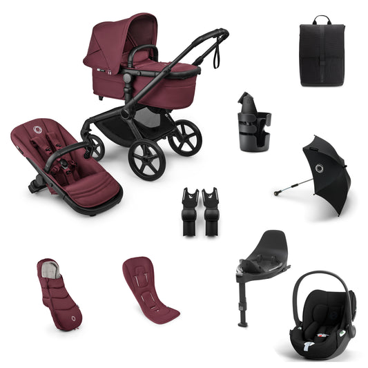 Bugaboo Fox 5  Renew Complete Bundle Dark Cherry