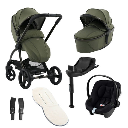 Egg3 in sage green colourway with all babies essentials.