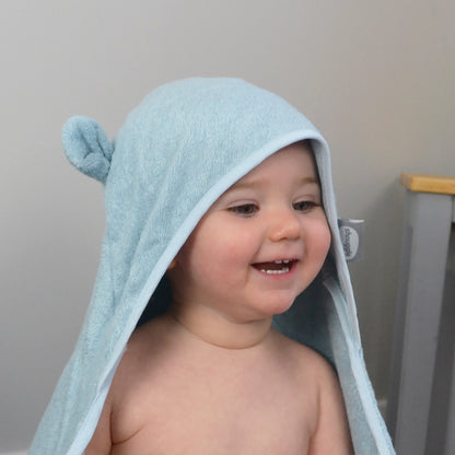 Shnuggle hooded towel in blue