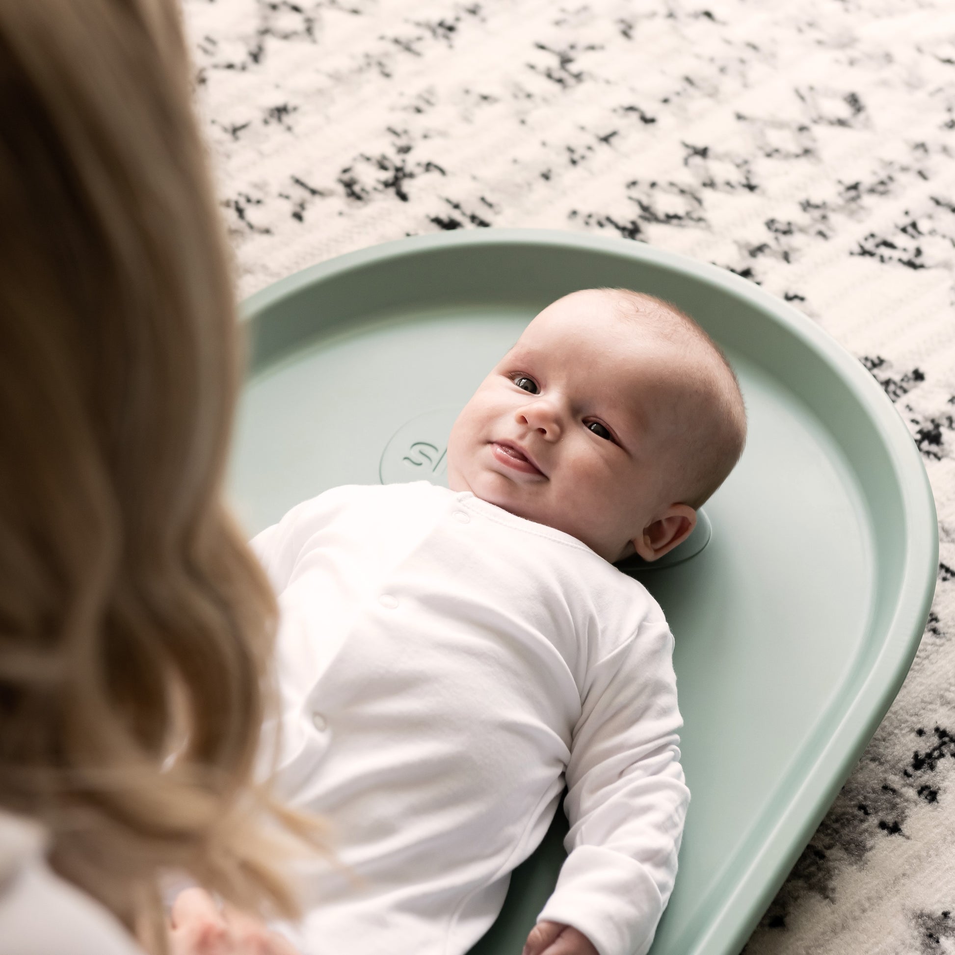 Shnuggle Squishy Changing Mat in  eucalyptus