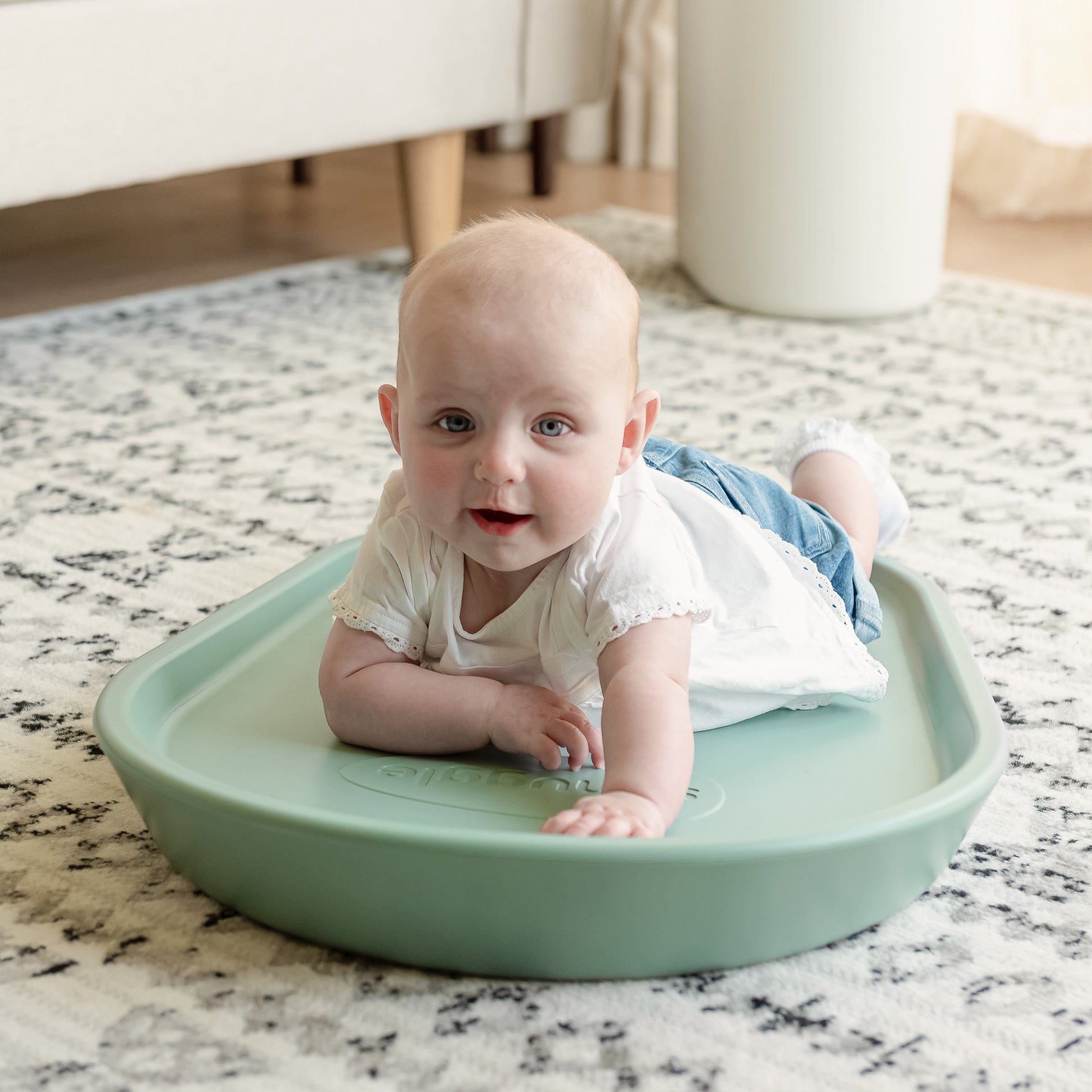 Shnuggle Squishy Changing Mat in  eucalyptus