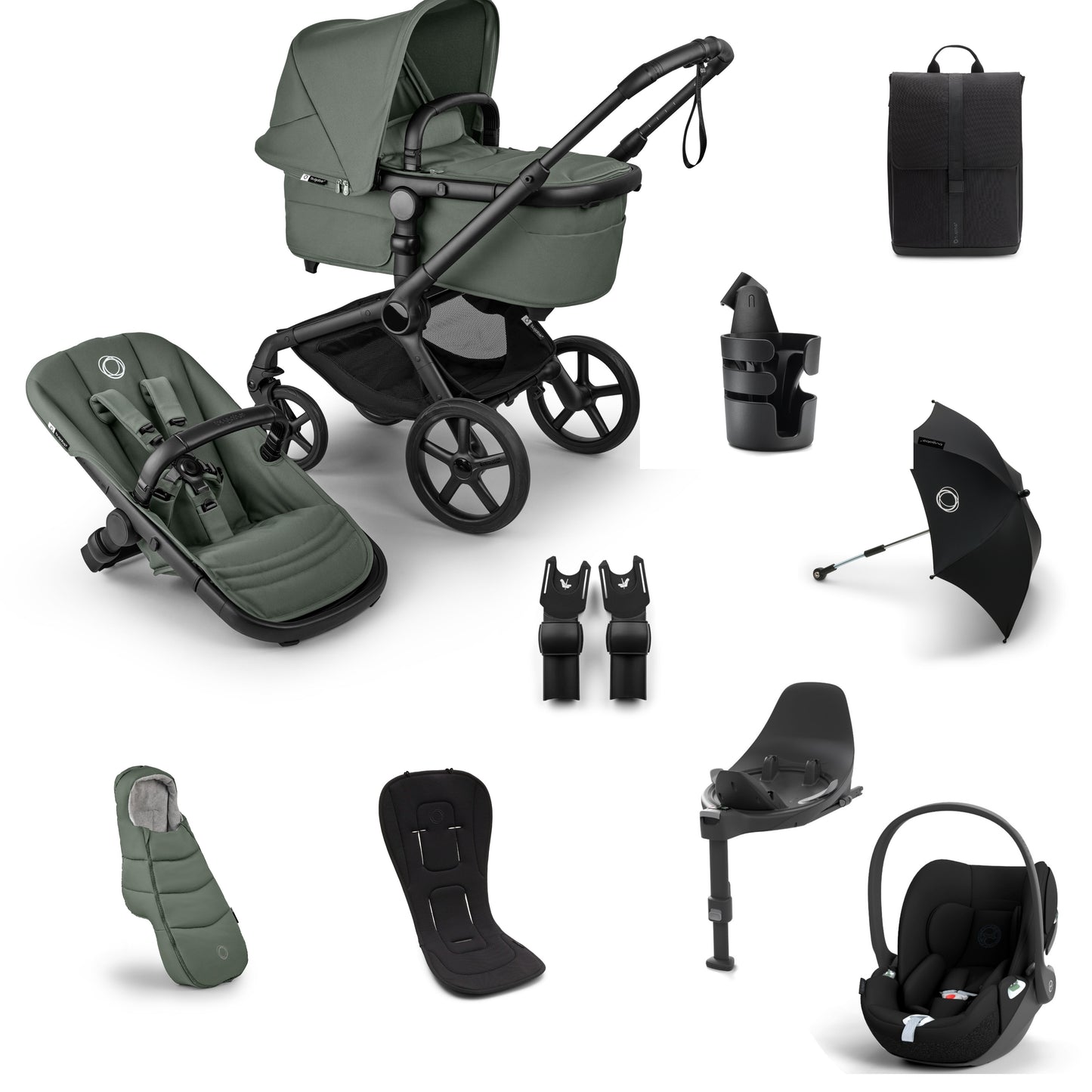 Bugaboo Fox 5  Renew Complete Bundle Forest Green