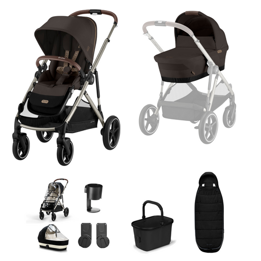 Cybex Gazelle Chocolate Brown Bundle