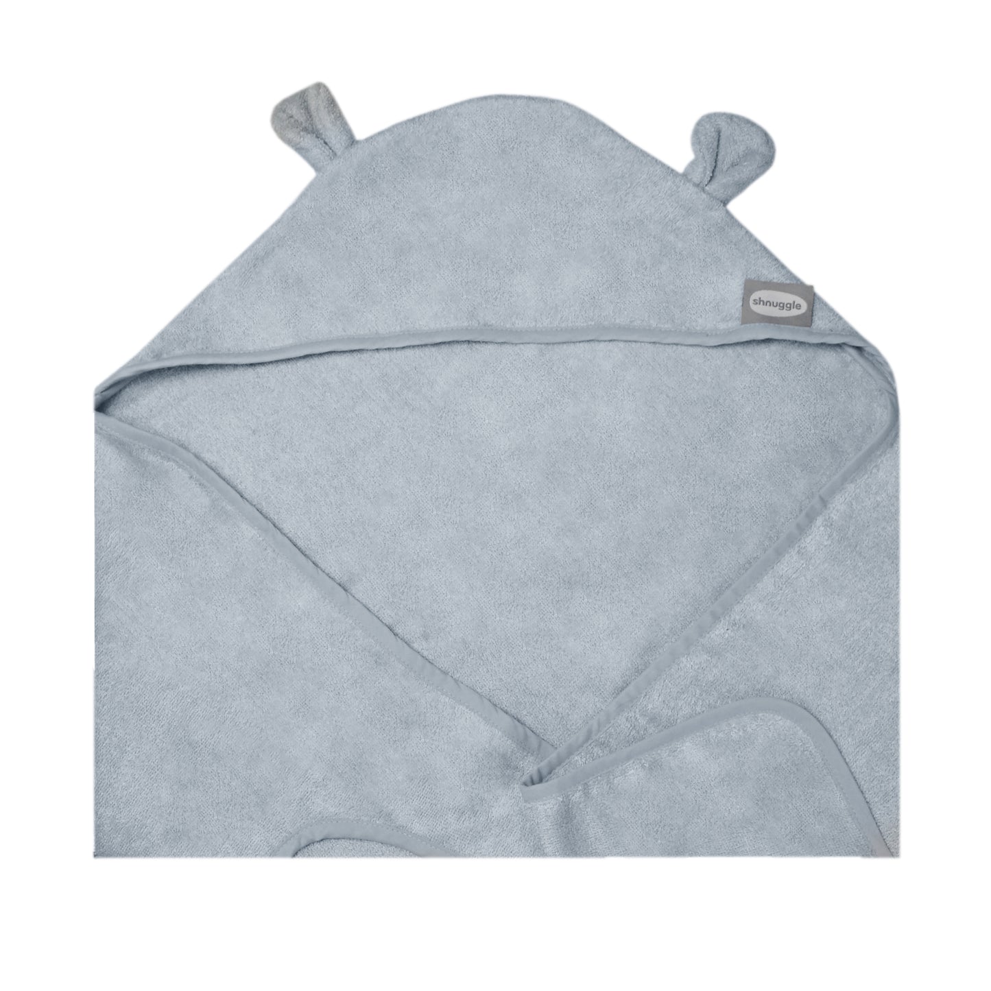 Shnuggle hooded towel in grey