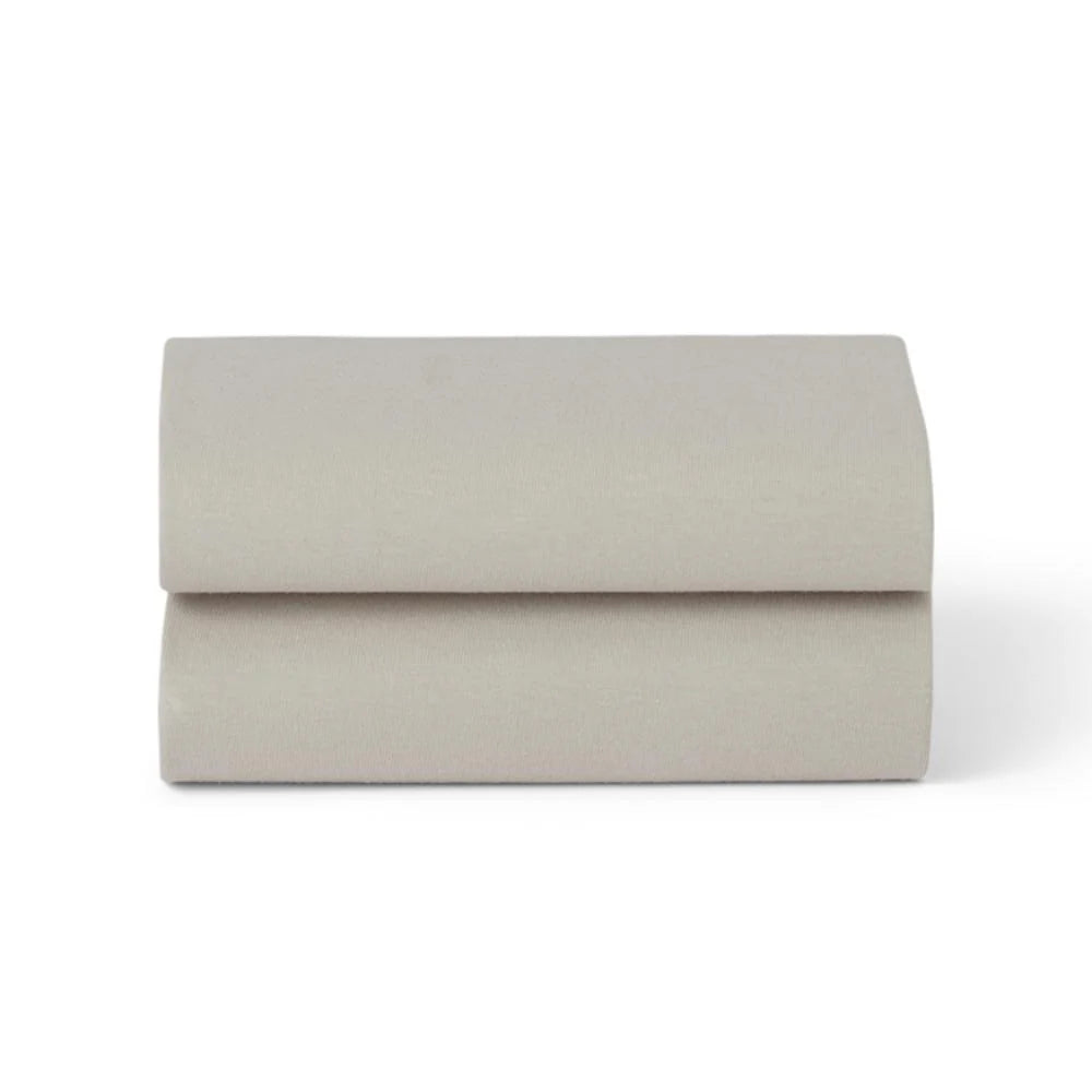 Snuz fitted sheets to fit a moses basket or pram in grey colour.