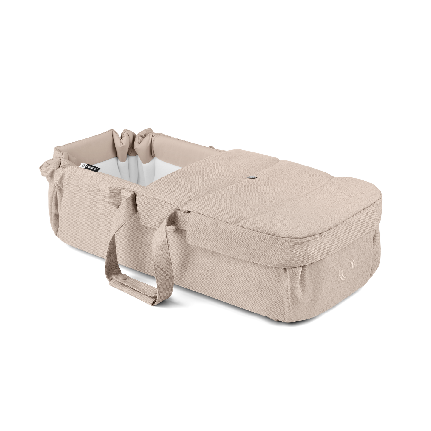 Bugaboo baby nest in desert taupe colourway to fit inside various pushchairs.