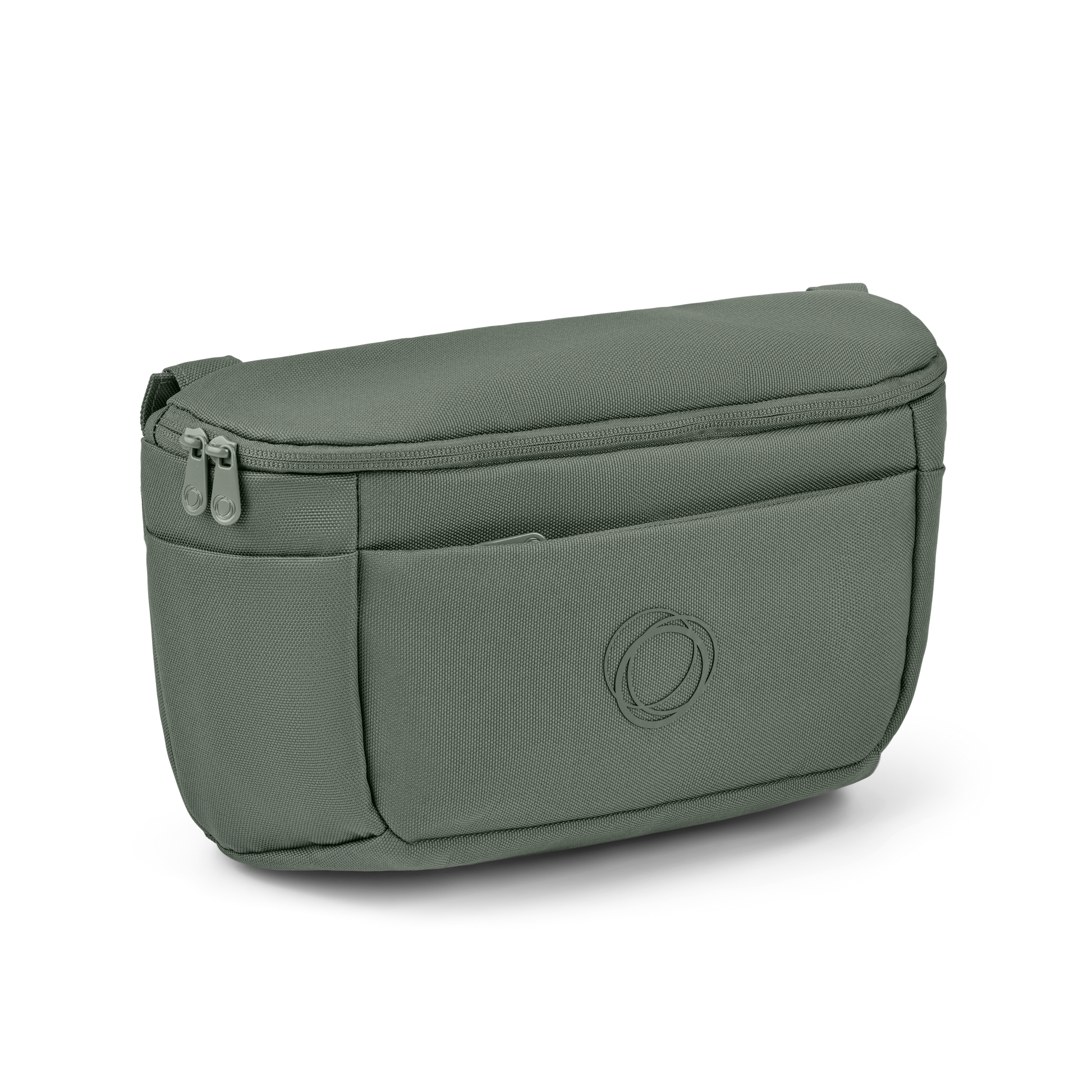 Bugaboo organiser bag for pushchair in forest green colourway.