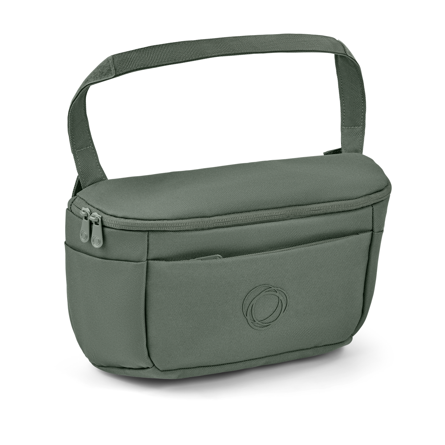Bugaboo organiser bag for pushchair in forest green colourway.