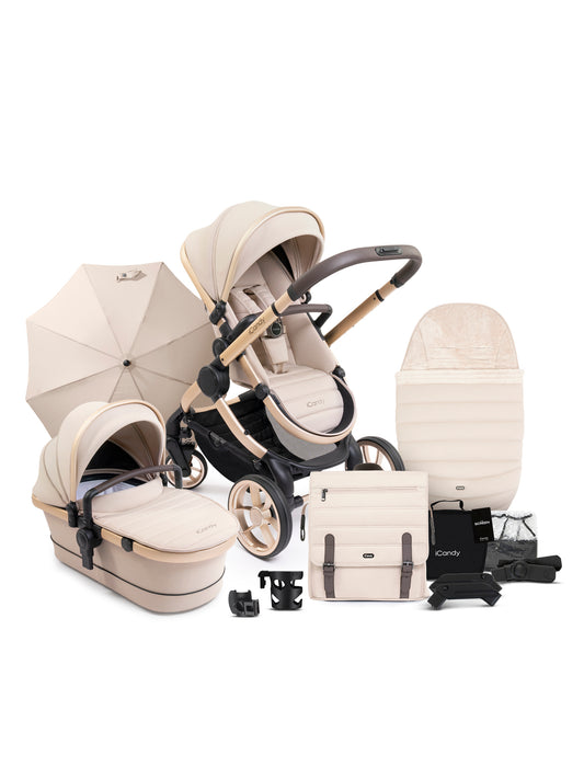 iCandy Peach 7 Biscotti pushchair complete with accessories