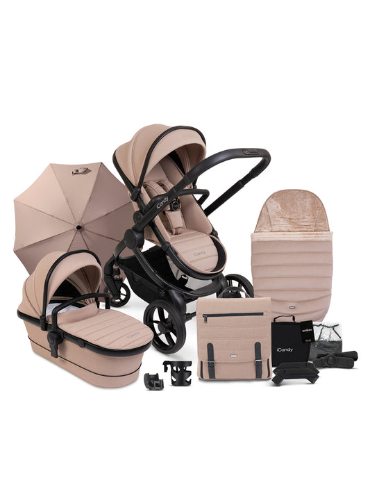 iCandy Peach Cookie pushchair complete with accessories