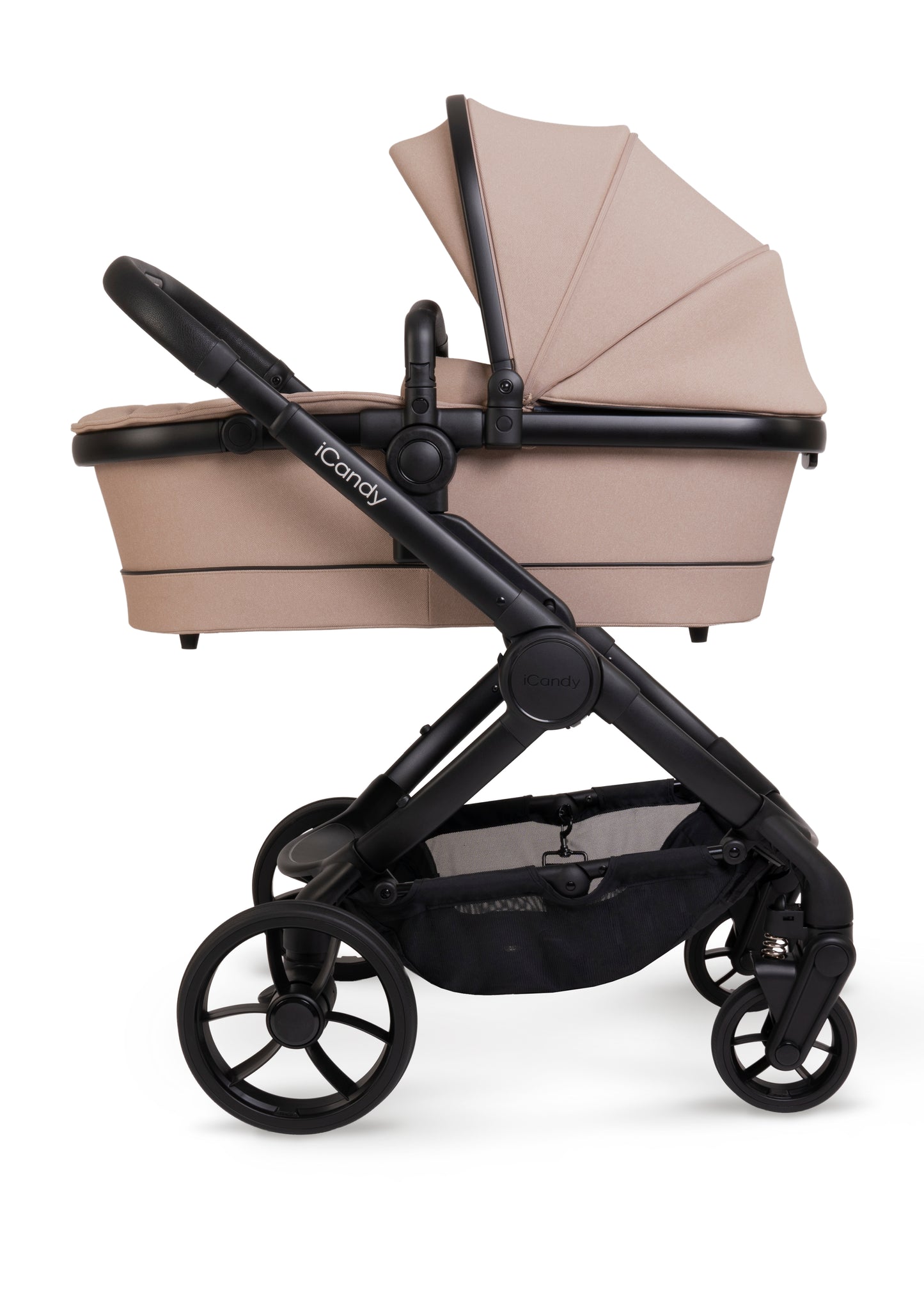  iCandy Peach 7 stroller in Cookie perfect for stylish parents on the go.