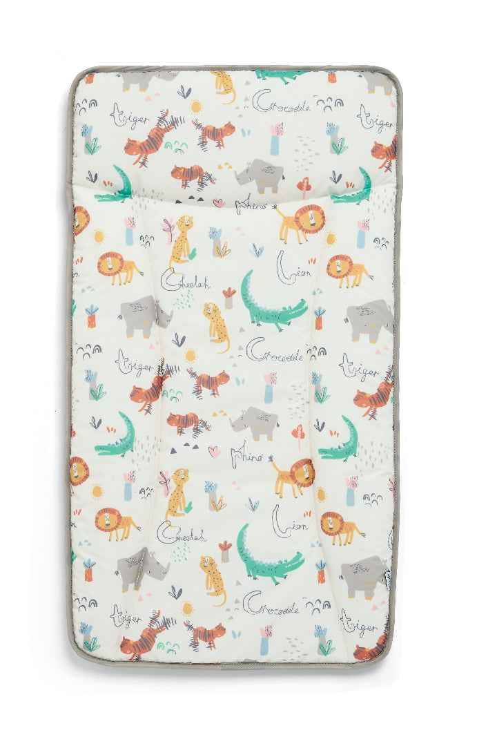 Mamas & Papas changing mat in multi coloured animals print.