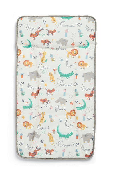 Mamas & Papas changing mat in multi coloured animals print.