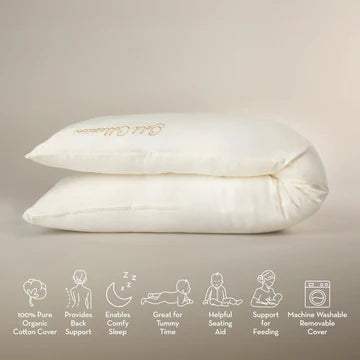 6ft white nursing maternity pillow.