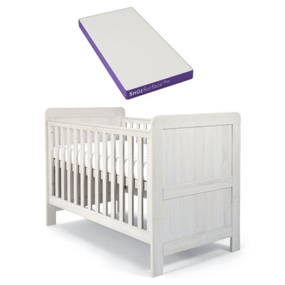 Mamas & Papas Atlas Cot Bed With a Snuz Pro Mattress