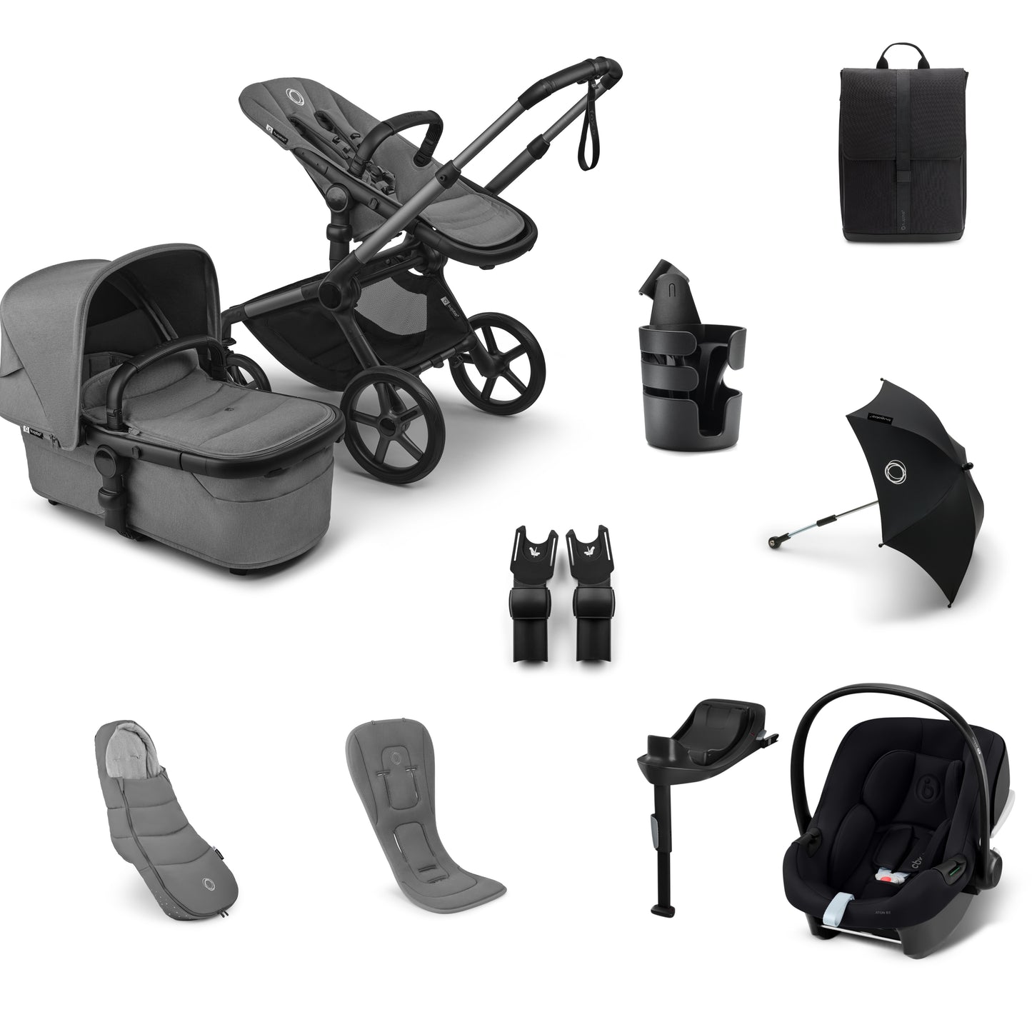 Bugaboo Fox 5  Renew Complete Bundle moon grey
