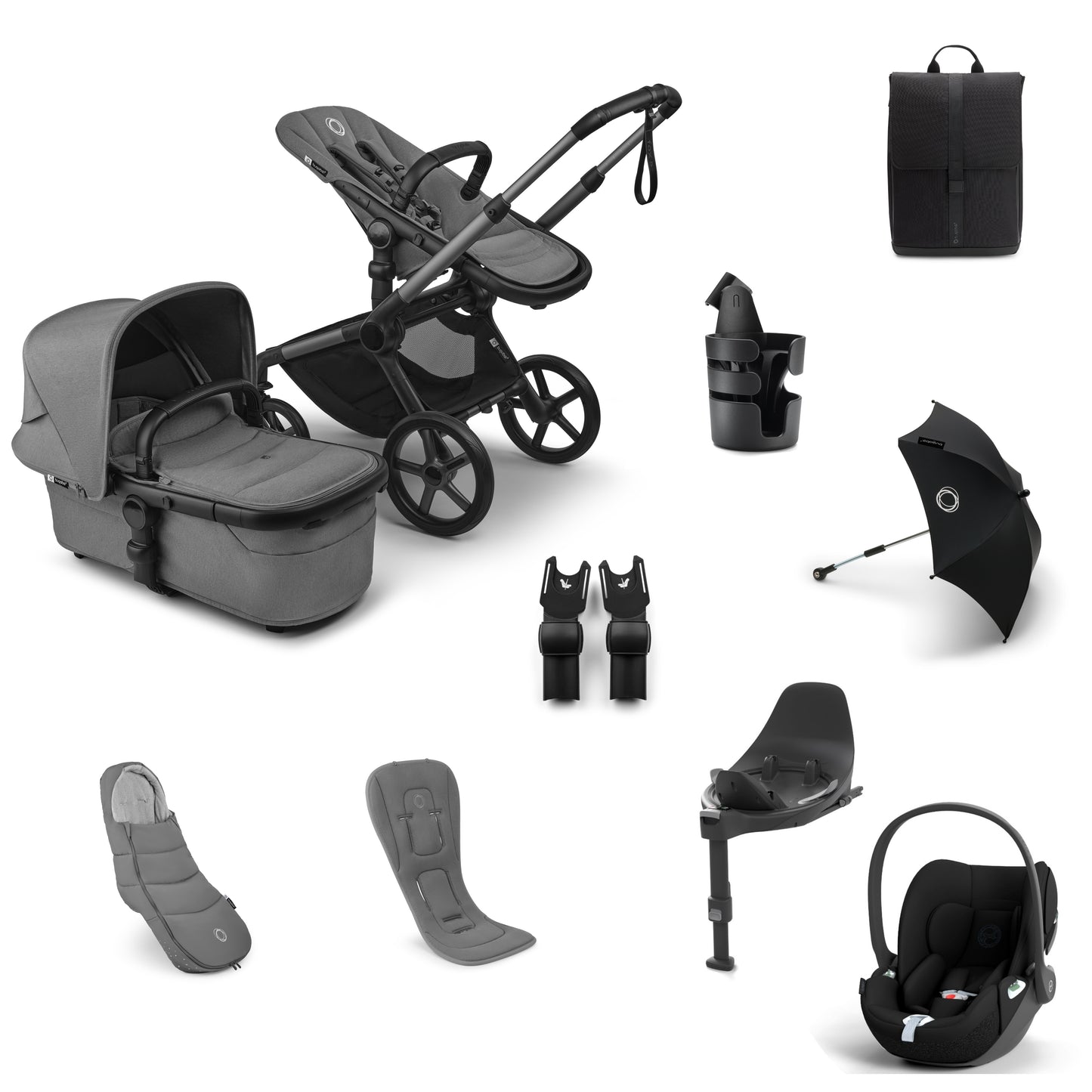 Bugaboo Fox 5  Renew Complete Bundle moon grey