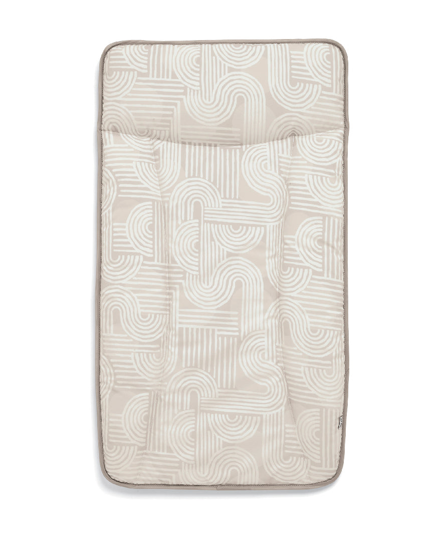 Mamas & Papas changing mat in woven natural print.